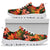 Amaryllis Pattern Print Design AL05 Sneakers White Bottom Shoes