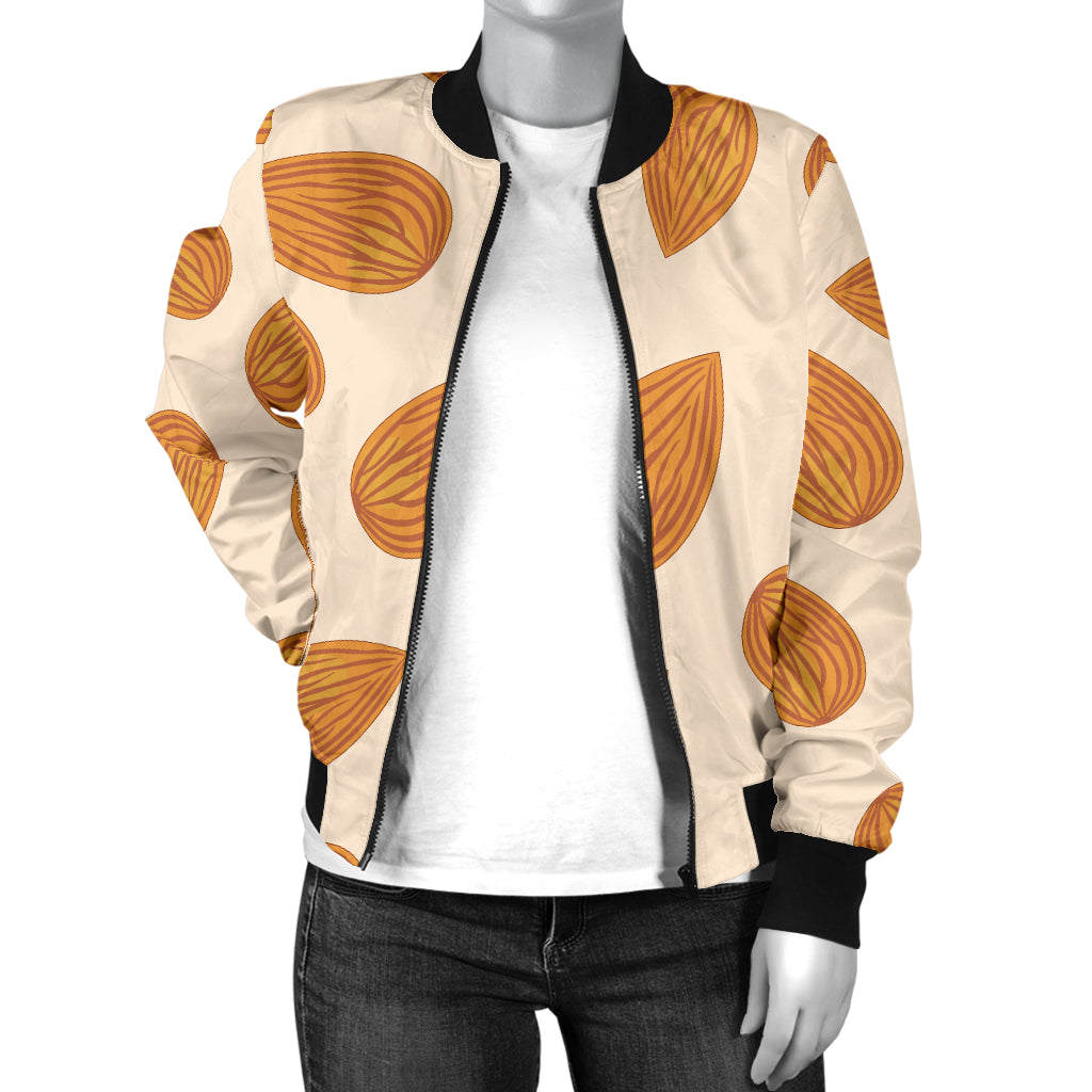 Almond Pattern Print Design 03 Women's Bomber Jacket