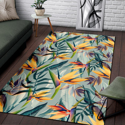 Tropical Flower Pattern Print Design TF022 Area Rugs