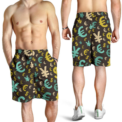 Money Pattern Print Design 01 Mens Shorts