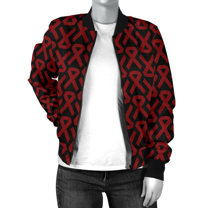 Multiple myeloma Pattern Print Design A01 Women's Bomber Jacket