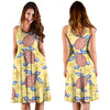 Sea Turtle Pattern Print Design T06 Midi Dress