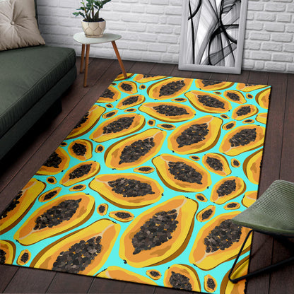 Papaya Pattern Print Design PP03 Area Rugs