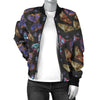 Butterfly Pattern Print Design 013 Women's Bomber Jacket