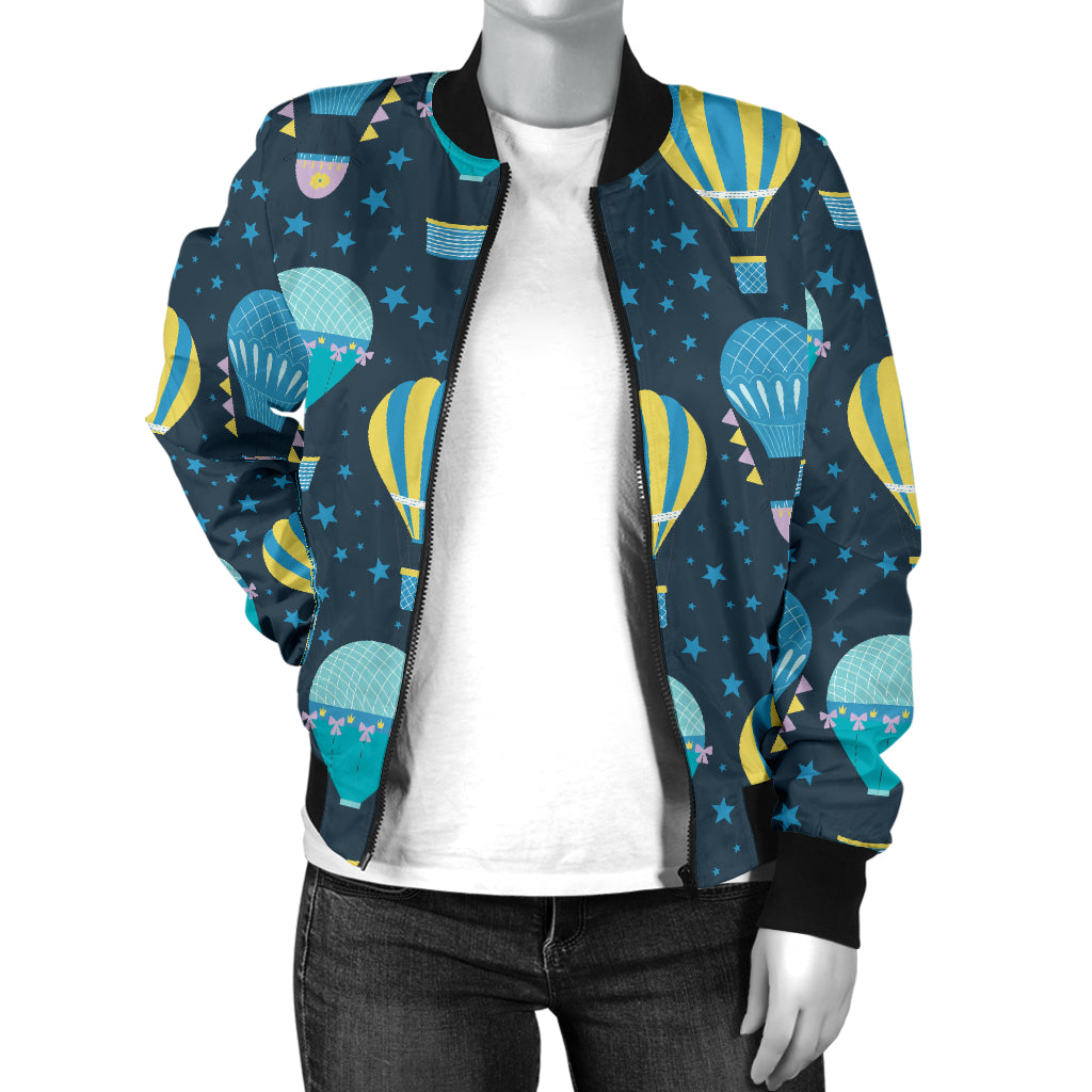 Ballon Pattern Print Design 06 Women's Bomber Jacket