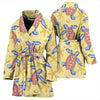 Sea Turtle Pattern Print Design T06 Women Bathrobe