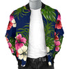 Hibiscus Pattern Print Design HB028 Men Bomber Jacket