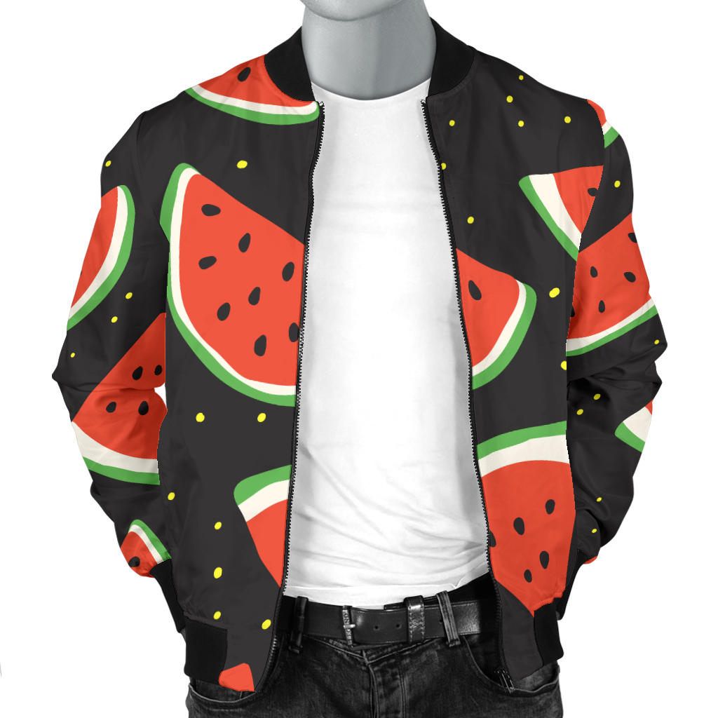Watermelon Pattern Print Design WM09 Men Bomber Jacket