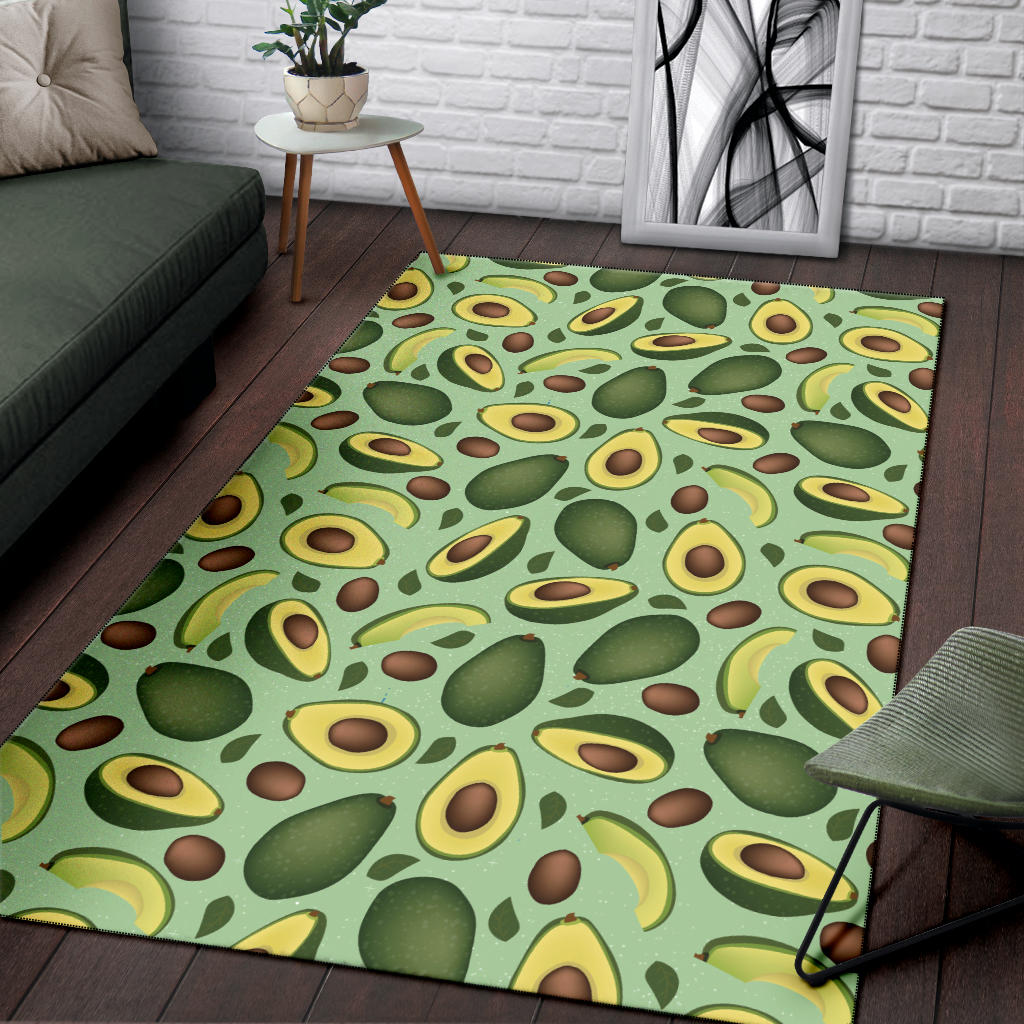 Avocado Pattern Print Design AC01 Area Rugs