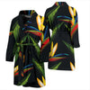 Bird Of Paradise Pattern Print Design BOP012 Men Bathrobe