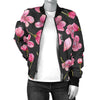 Apple blossom Pattern Print Design AB03 Women Bomber Jacket