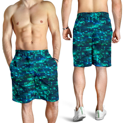 Mermaid Scales Pattern Print Design 06 Mens Shorts