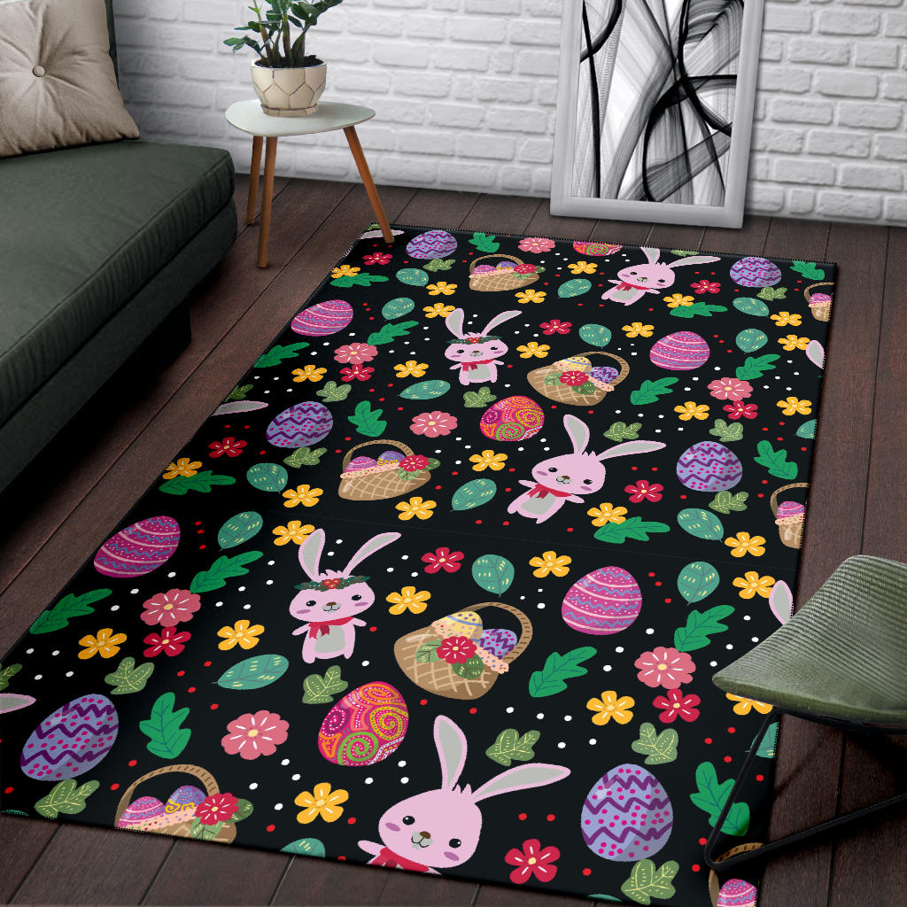 Easter Eggs Pattern Print Design RB05 Area Rugs