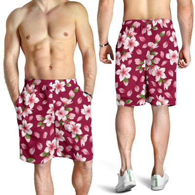 Cherry Blossom Pattern Print Design CB06 Mens Shorts