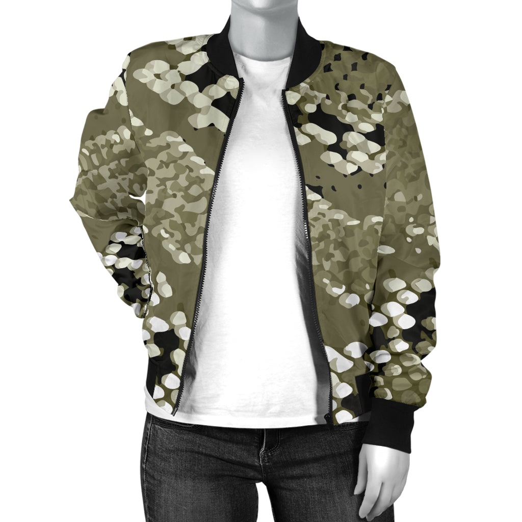 Python Pattern Print Design A04 Women's Bomber Jacket