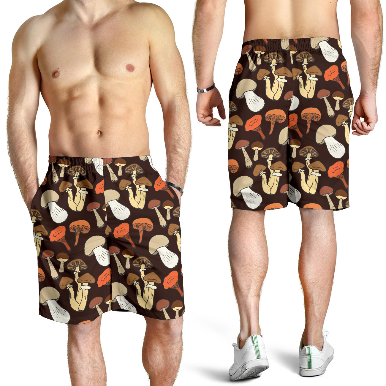 Mushroom Pattern Print Design A05 Mens Shorts