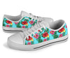 Hibiscus Hawaiian Flower White Bottom Low Top Shoes