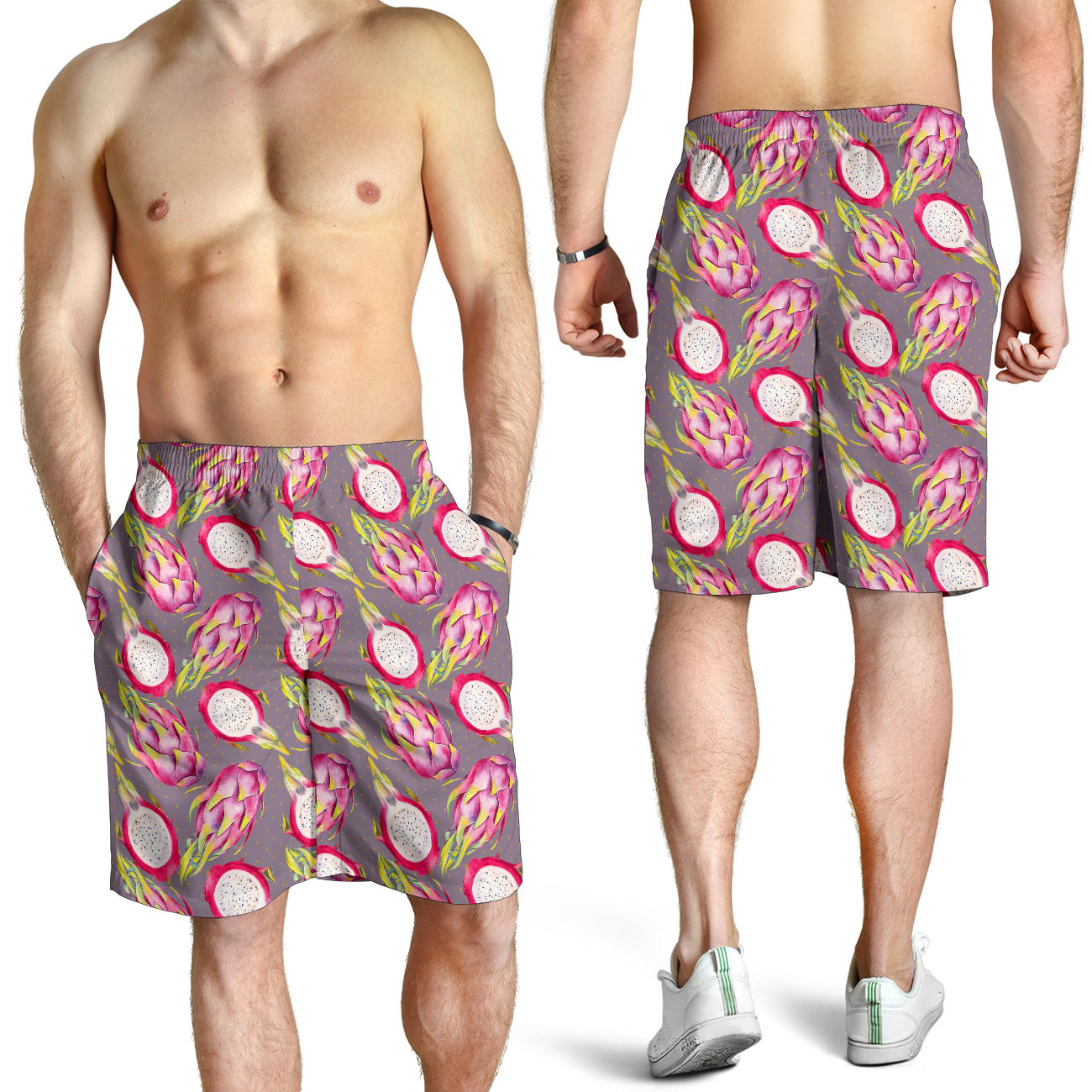 Dragonfruit Pattern Print Design DF03 Mens Shorts