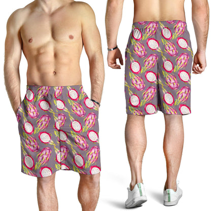 Dragonfruit Pattern Print Design DF03 Mens Shorts