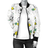 Bull Terriers Pattern Print Design 05 Women's Bomber Jacket