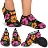 Hibiscus Pattern Print Design HB029 Aqua Water Shoes