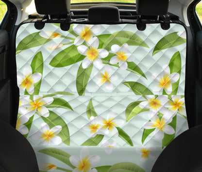 Yellow Plumeria Pattern Print Design PM024 Rear Dog  Seat Cover