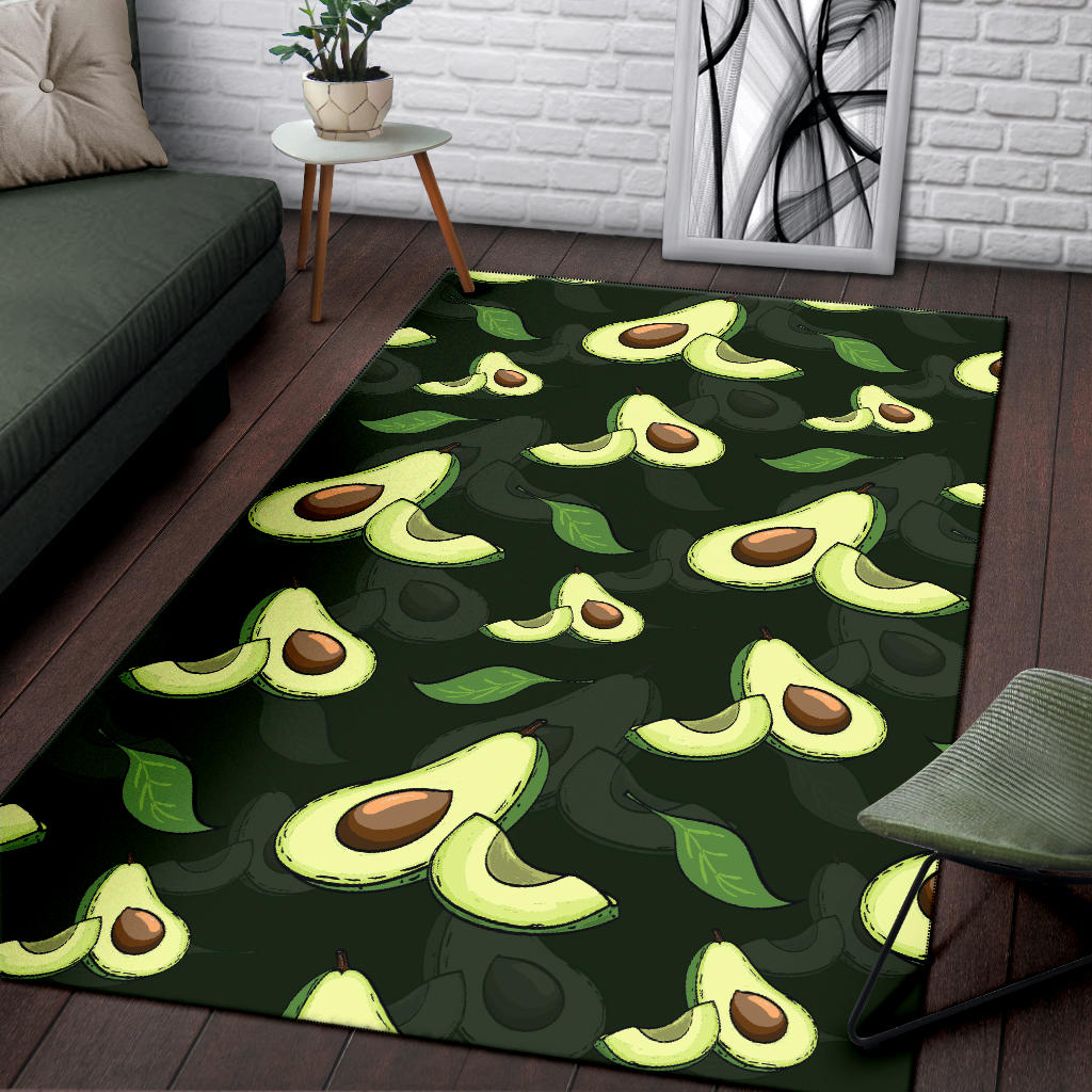 Avocado Pattern Print Design AC07 Area Rugs