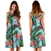 Bird Of Paradise Pattern Print Design BOP01 Midi Dress