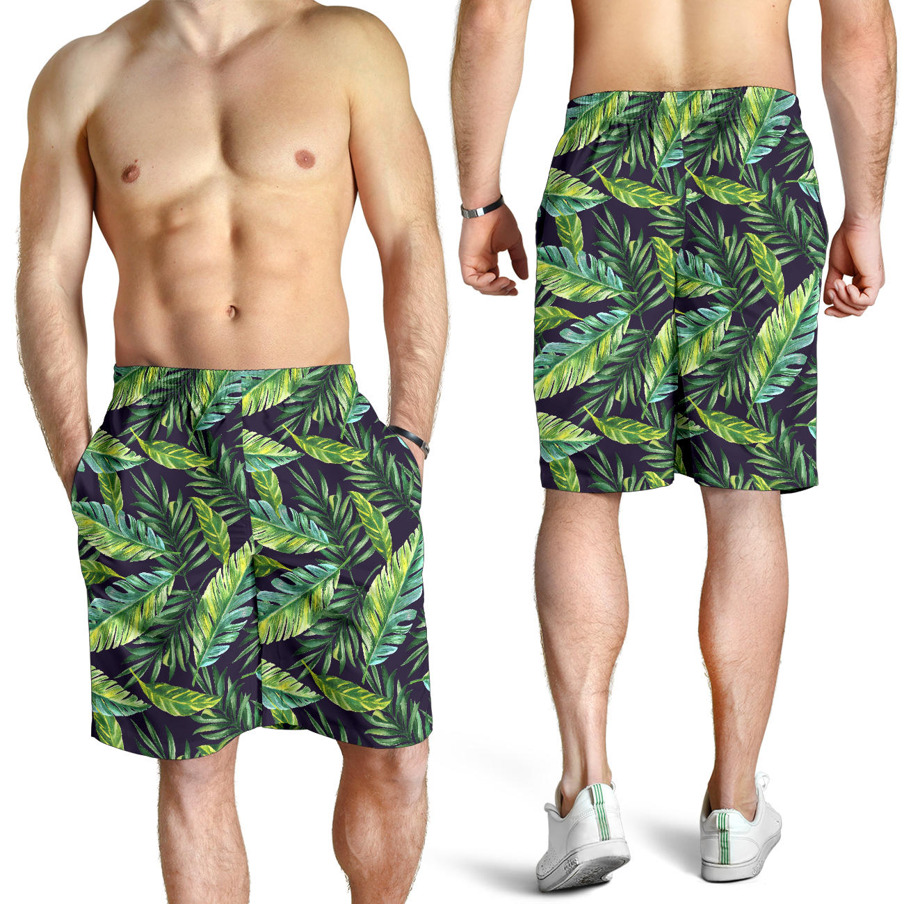 Tropical Flower Pattern Print Design TF06 Mens Shorts