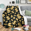 Dollar Pattern Print Design DO04 Fleece Blanket