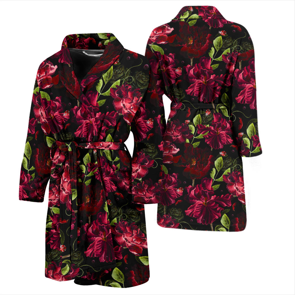Iris Pattern Print Design IR03 Men Bathrobe