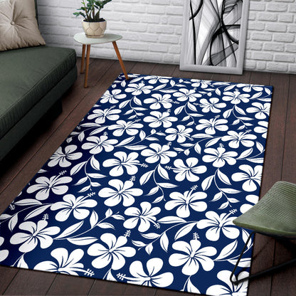 Hibiscus Pattern Print Design HB031 Area Rugs