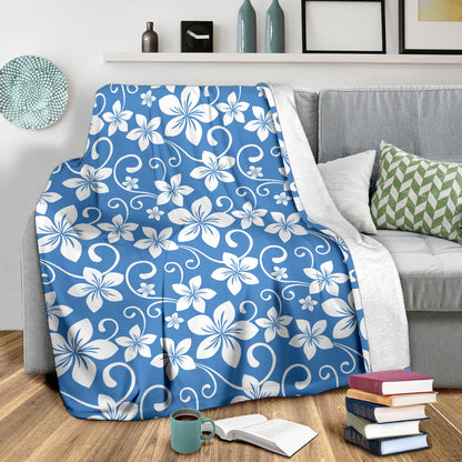 Hibiscus Pattern Print Design HB09 Fleece Blanket