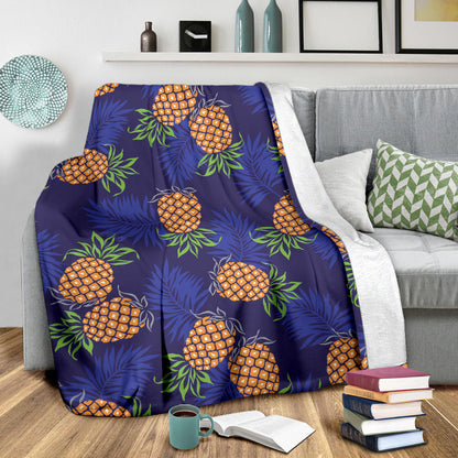 Pineapple Pattern Print Design PP02 Fleece Blanket