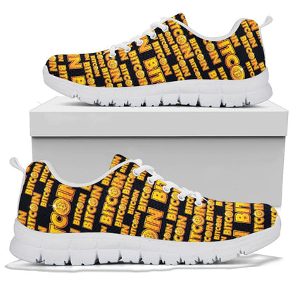 Bitcoin Pattern Print Design DO03 Sneakers White Bottom Shoes