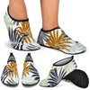 Colorful Tropical Palm Leaves Aqua Water Shoes