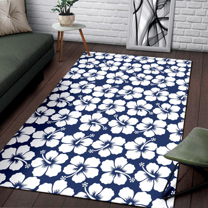 Hibiscus Pattern Print Design HB013 Area Rugs