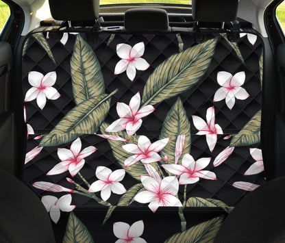Plumeria Pattern Print Design PM021 Rear Dog  Seat Cover