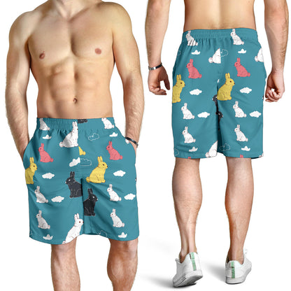 Rabbit Pattern Print Design RB014 Mens Shorts
