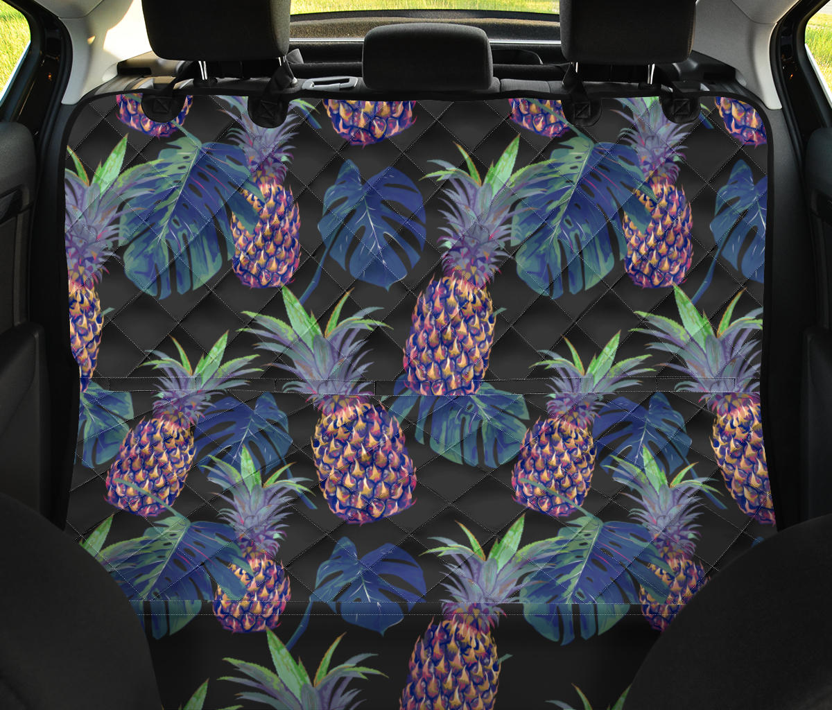 Pineapple Pattern Print Design PP04 Rear Dog  Seat Cover