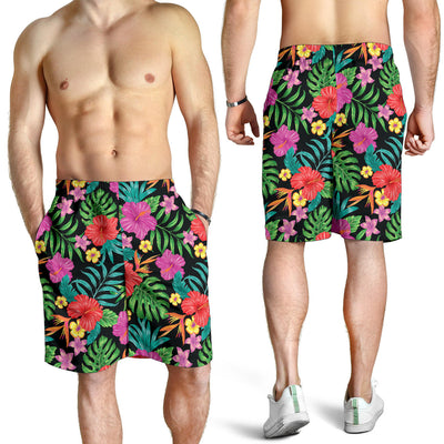 Hibiscus Red Hawaiian Flower Mens Shorts