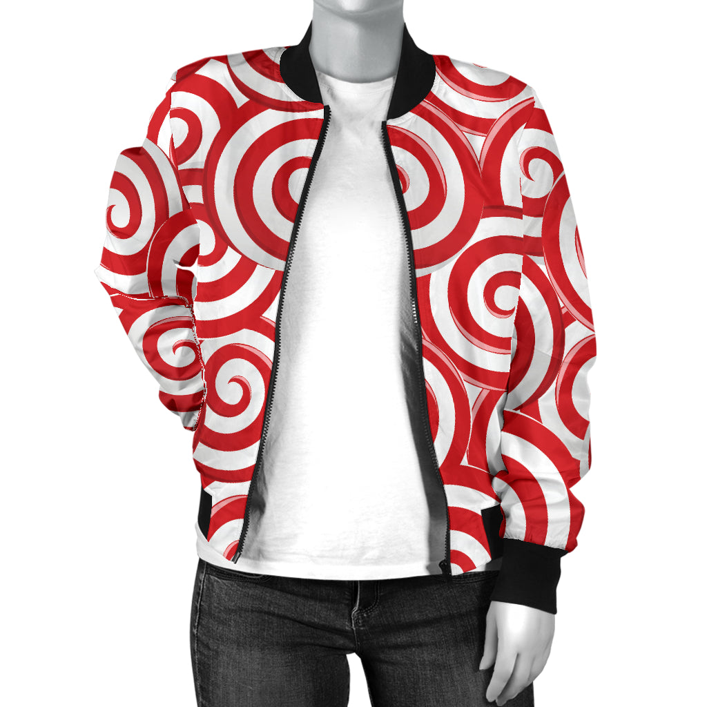 Candy Pattern Print Design 03 Women's Bomber Jacket