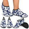 Hibiscus Pattern Print Design HB012 Aqua Water Shoes