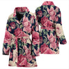 Rose Pattern Print Design RO05 Women Bathrobe