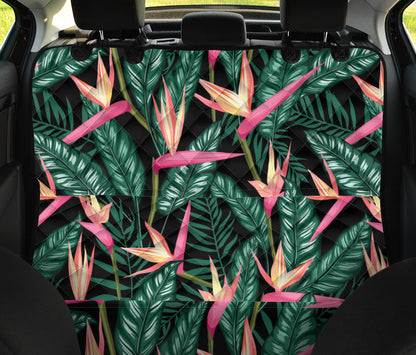 Bird Of Paradise Pattern Print Design BOP03 Rear Dog  Seat Cover