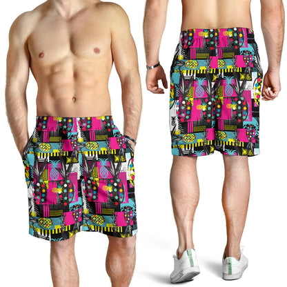 Pop Art Pineapple Pattern Print Design A02 Mens Shorts