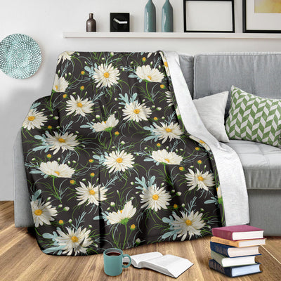 Daisy Pattern Print Design DS08 Fleece Blanket