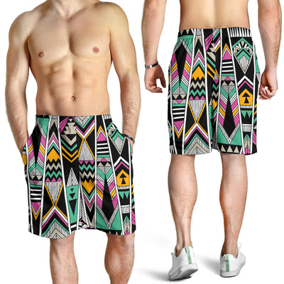 Tribal Aztec Triangle Mens Shorts