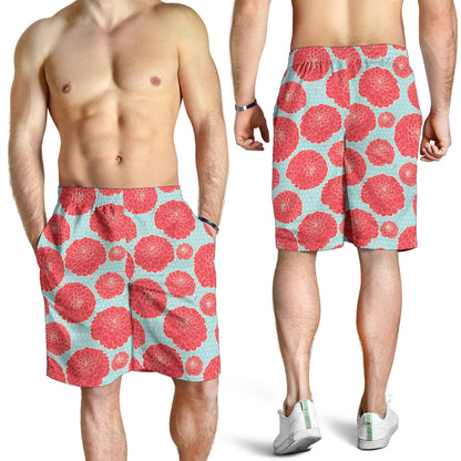 Marigold Pattern Print Design MR03 Mens Shorts