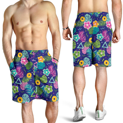 Hawaiian Themed Pattern Print Design H014 Mens Shorts